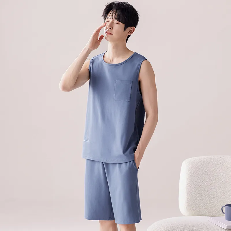 MIIOW Cool One Summer Series Pajama Set Men's Royal Blue-1