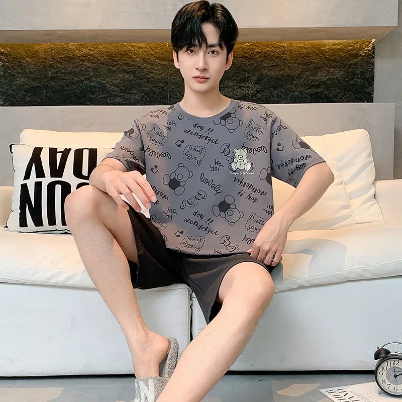 MIIOW Cool One Summer Series Pajama Set Men's Gray-2
