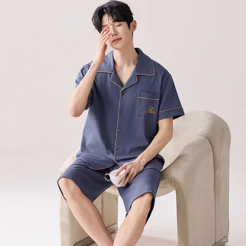 MIIOW Cool One Summer Series Pajama Set Men's Royal Blue-3