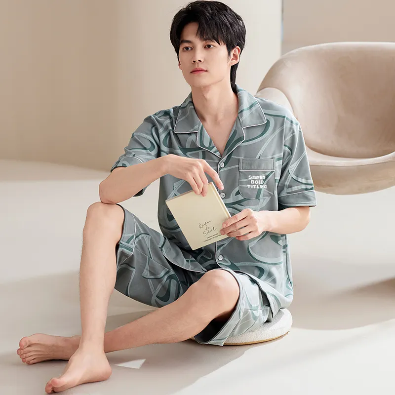 MIIOW Cool One Summer Series Pajama Set Men's Emerald-5
