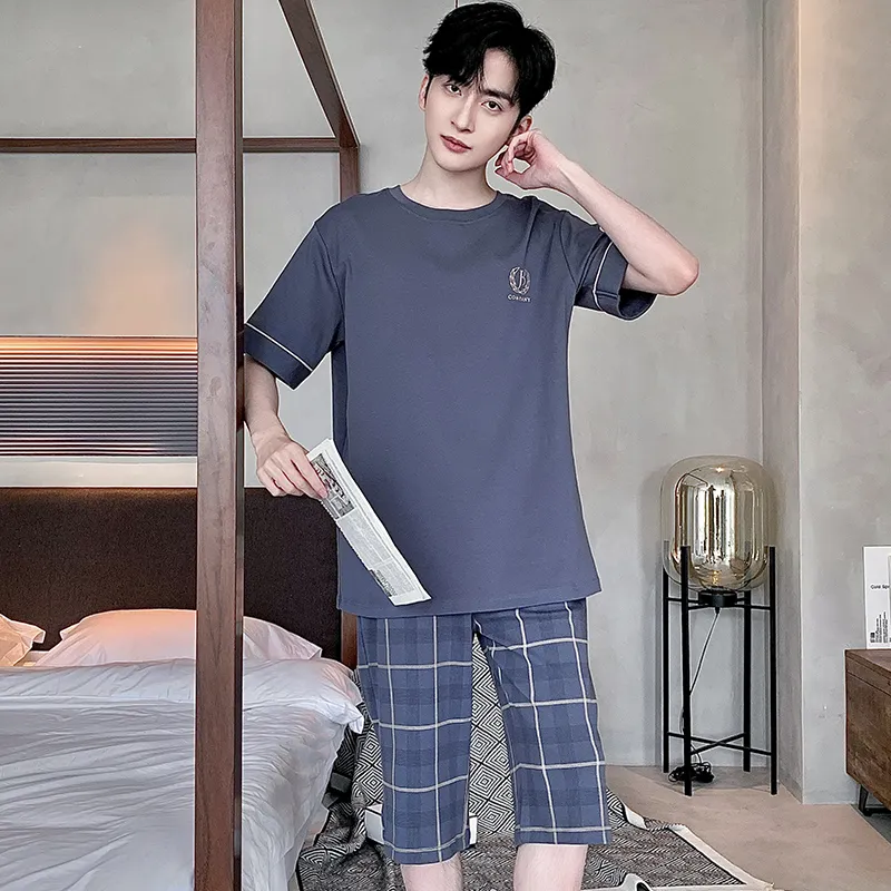 MIIOW Cool One Summer Series Pajama Set Men's Navy Blue-2
