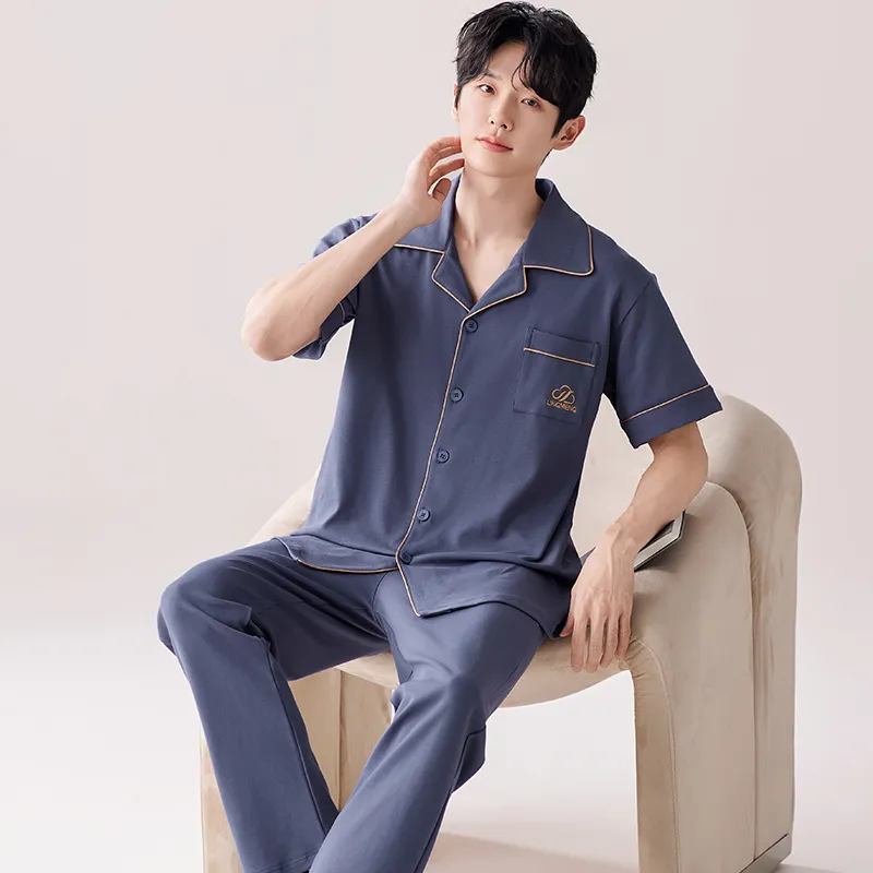 MIIOW Cool One Summer Series Pajama Set Men's Royal Blue-4