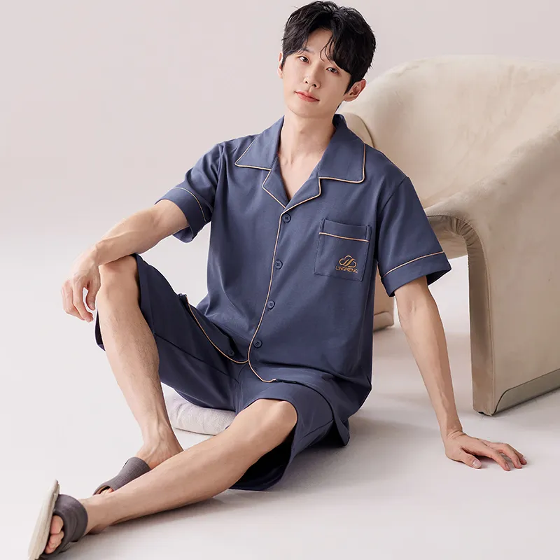 MIIOW Cool One Summer Series Pajama Set Men's Royal Blue-5