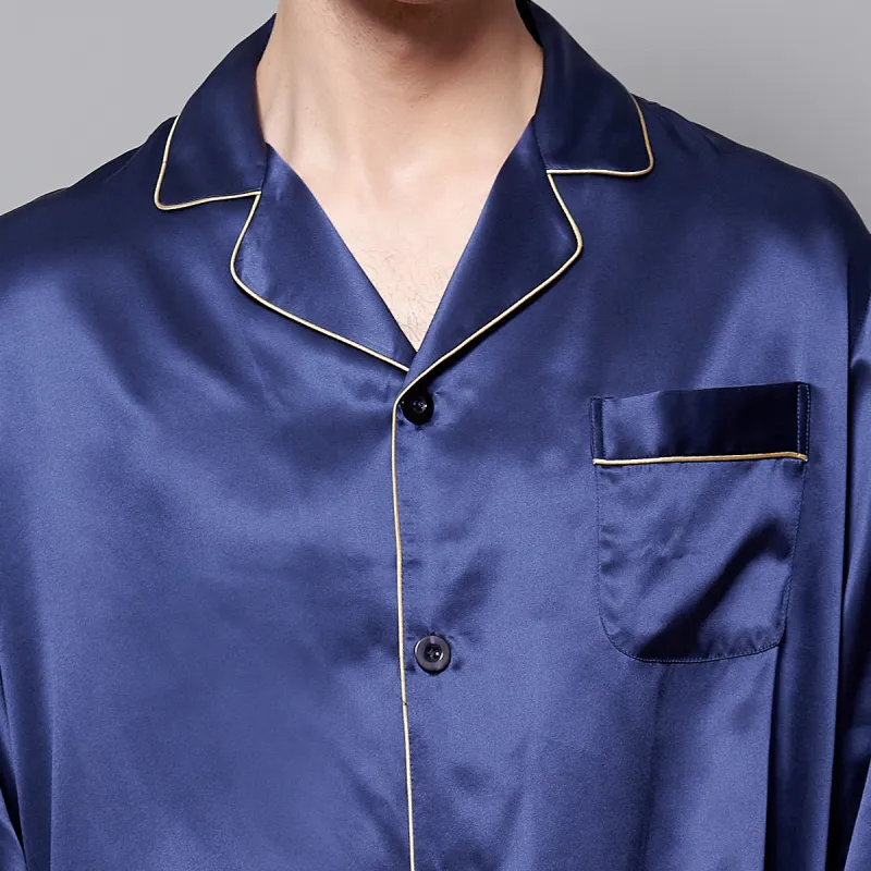 Silk boundary Men Pajama Sets-29