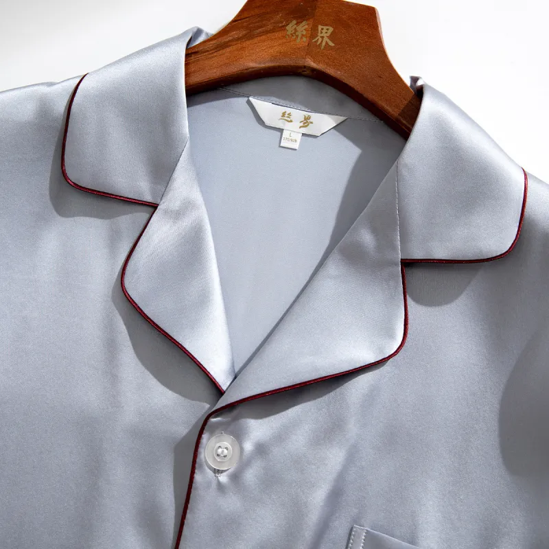 Silk boundary Men Pajama Sets-22