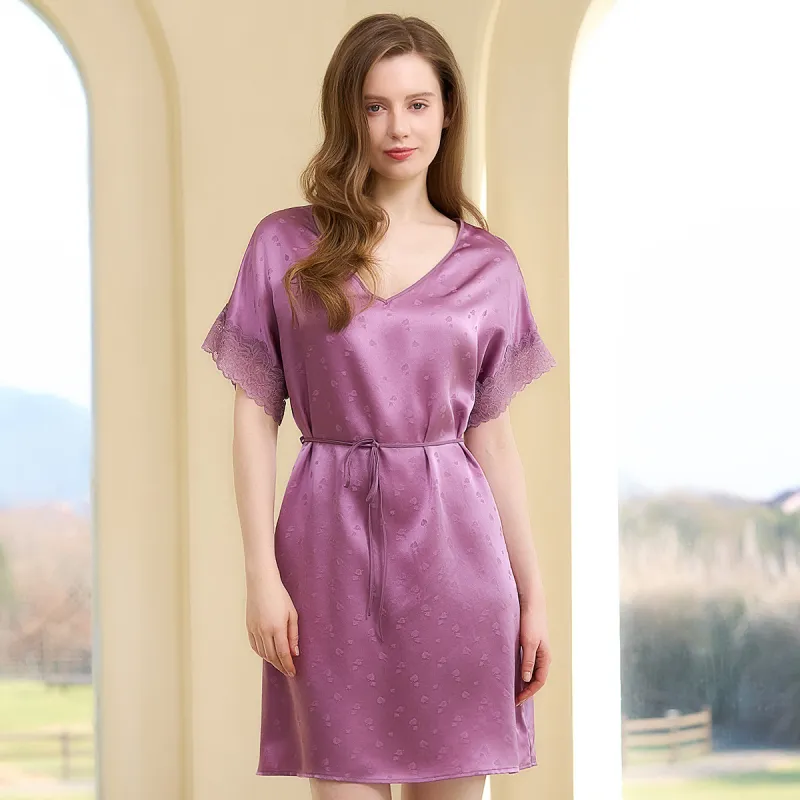 Silk Boundary Nightgown Women's-4
