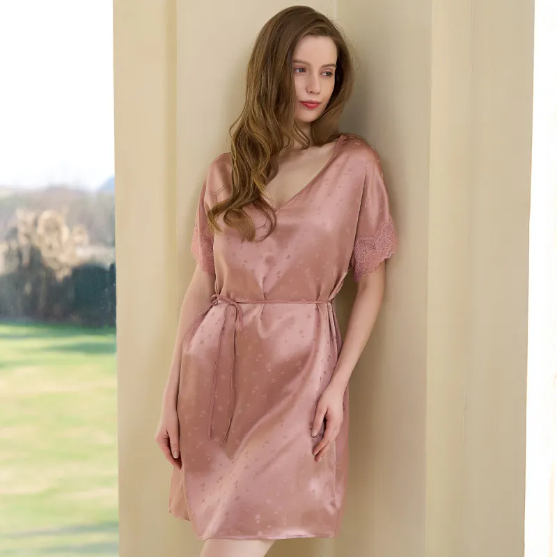 Silk Boundary Nightgown Women's-8