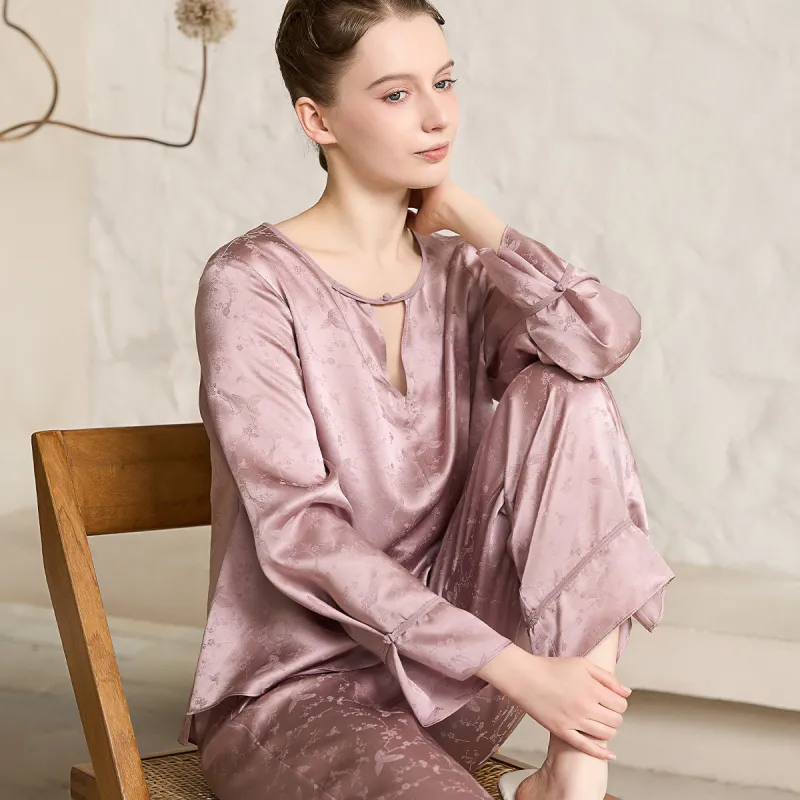 Silk Boundary Pajama Set Women's-3