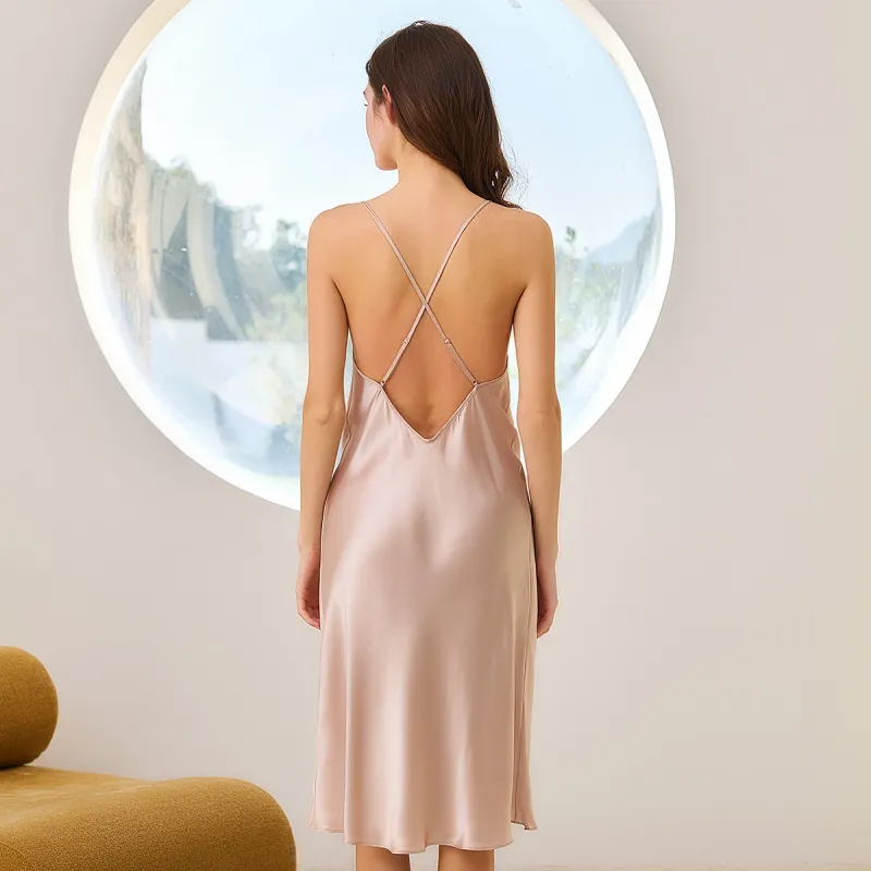 Silk boundary Women's Nightgowns-5