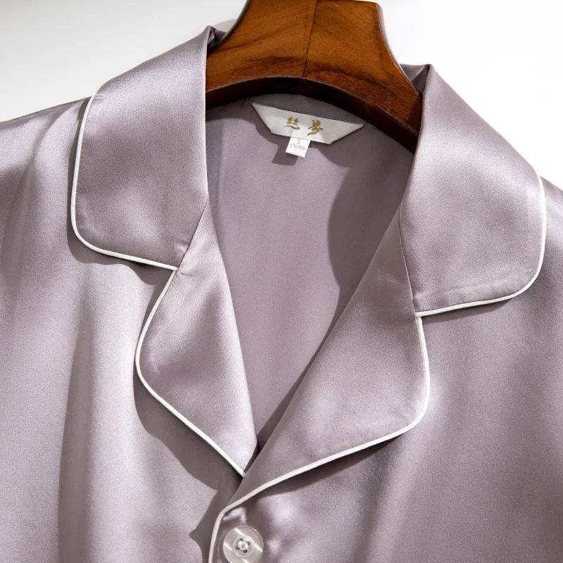 Silk boundary Men Pajama Sets-11