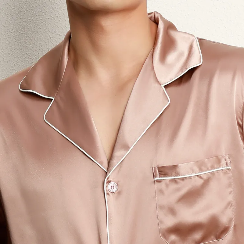 Silk boundary Men Pajama Sets-1