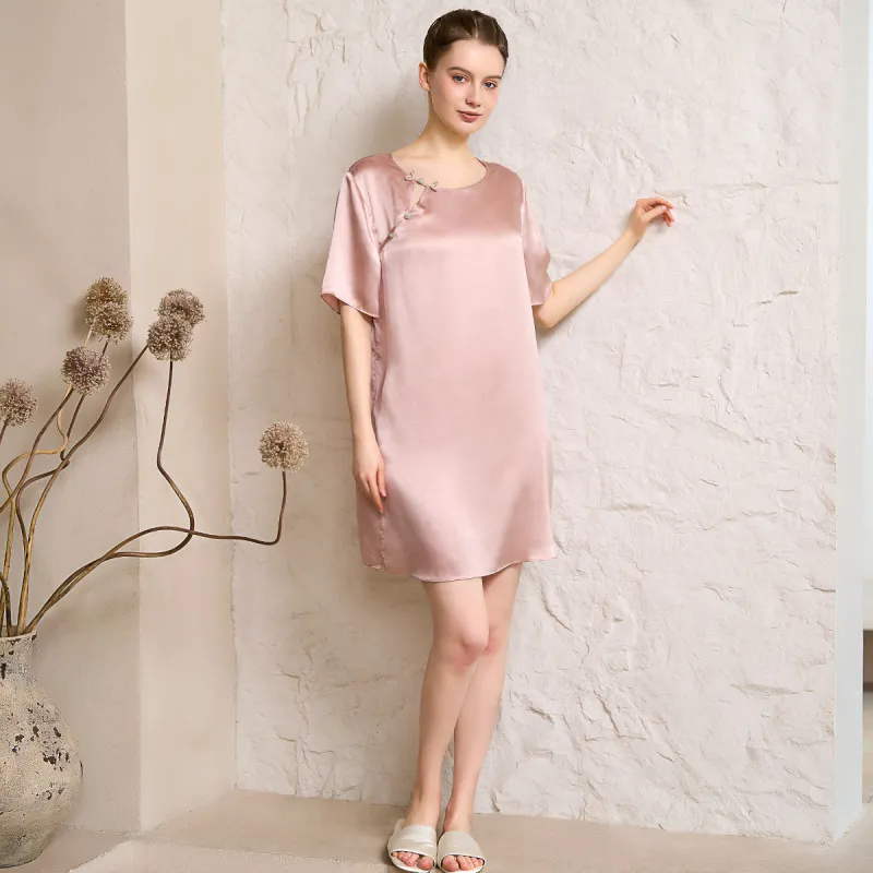 Silk Boundary Nightgown Women's-14