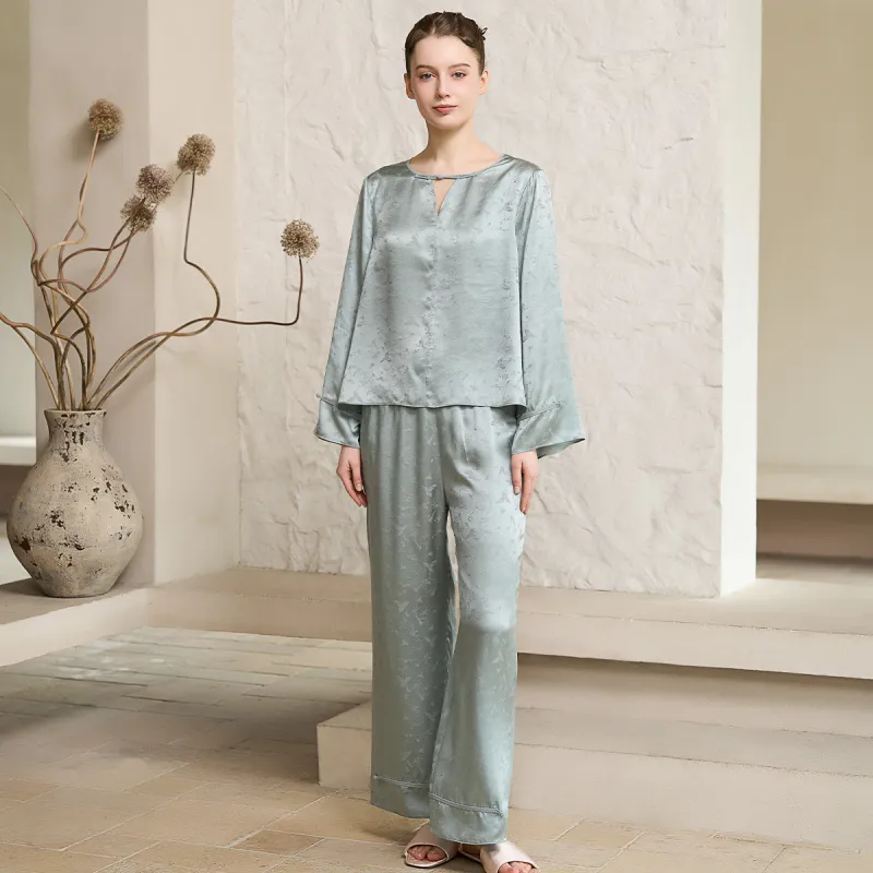 Silk Boundary Pajama Set Women's-9