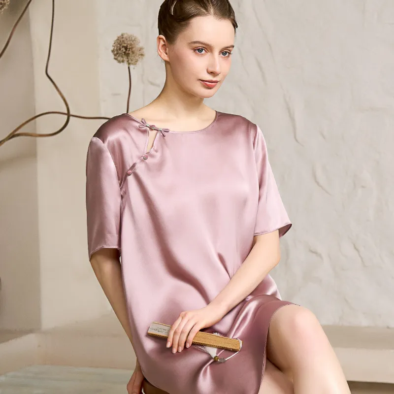 Silk Boundary Nightgown Women's-17