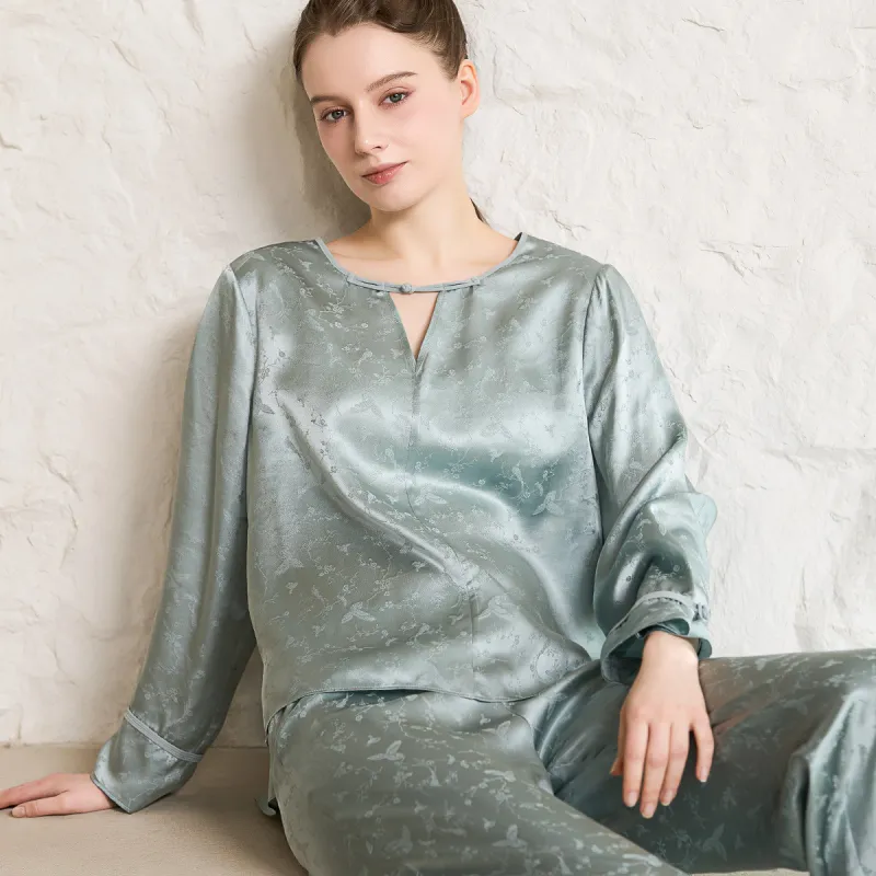Silk Boundary Pajama Set Women's-7
