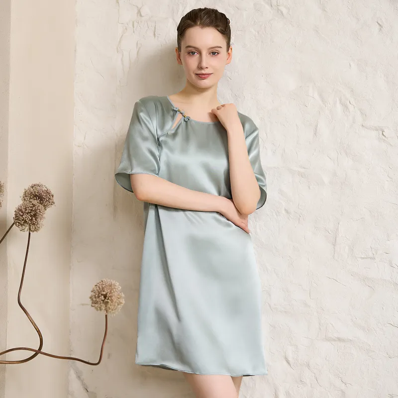 Silk Boundary Nightgown Women's-8