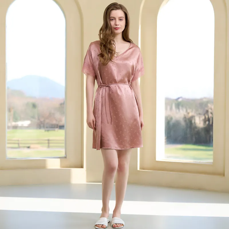 Silk Boundary Nightgown Women's-9