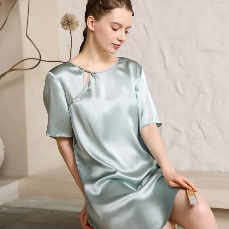Silk Boundary Nightgown Women's-6