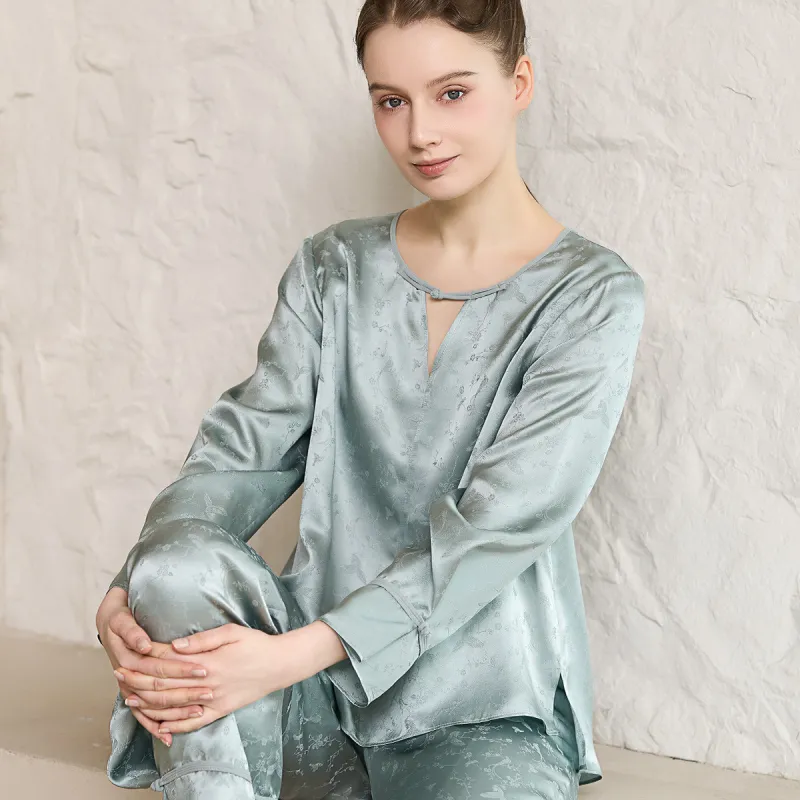 Silk Boundary Pajama Set Women's-8