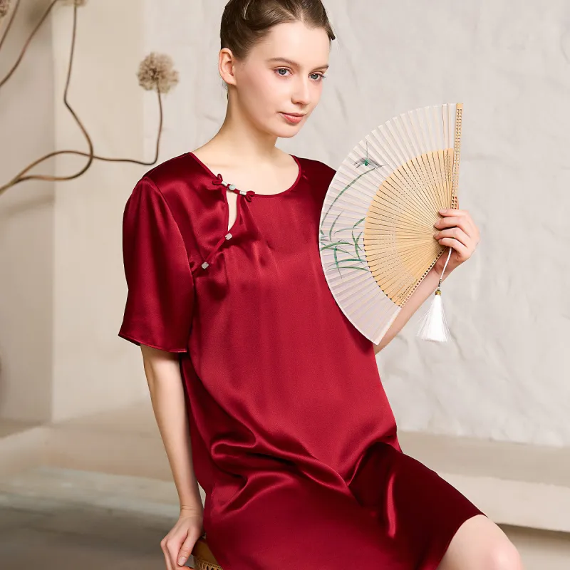Silk Boundary Nightgown Women's-23
