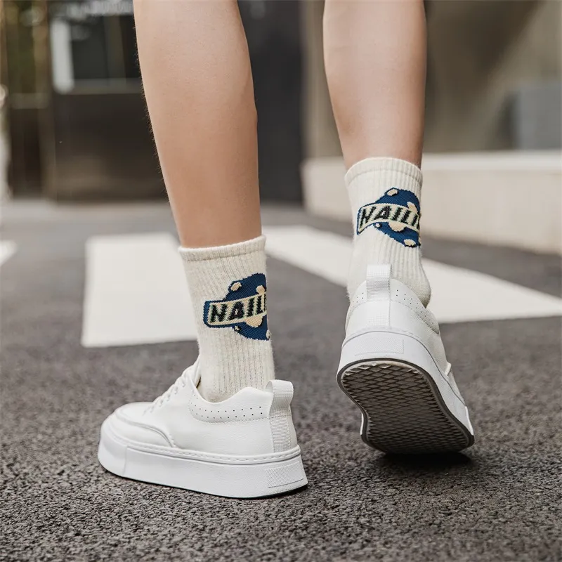 Product B Low Top Skateboard Shoes Men's White-6