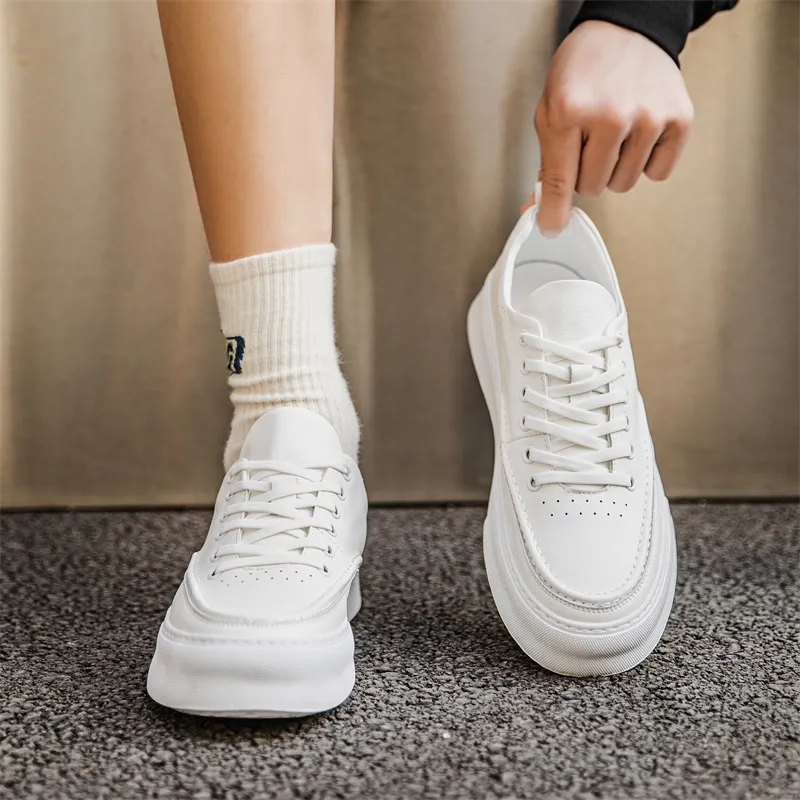 Product B Low Top Skateboard Shoes Men's White-2
