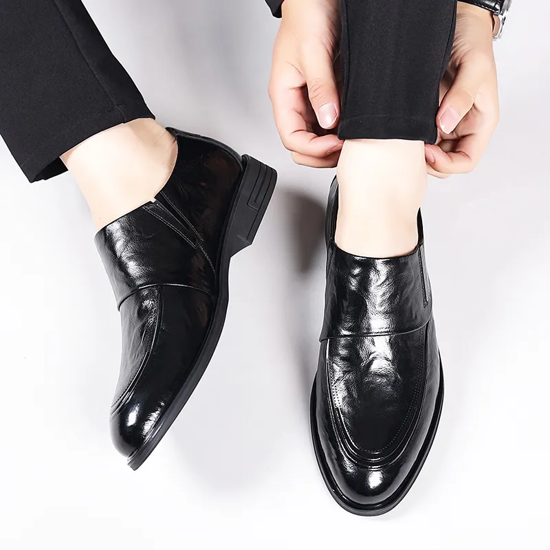 Product B Dress Shoes Men Low Top Brown/Black-3