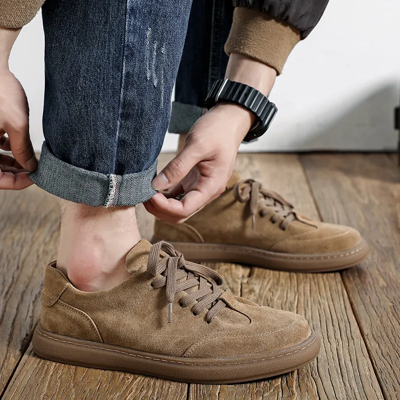 Product B Low Top Skateboard Shoes Men's Brown-3