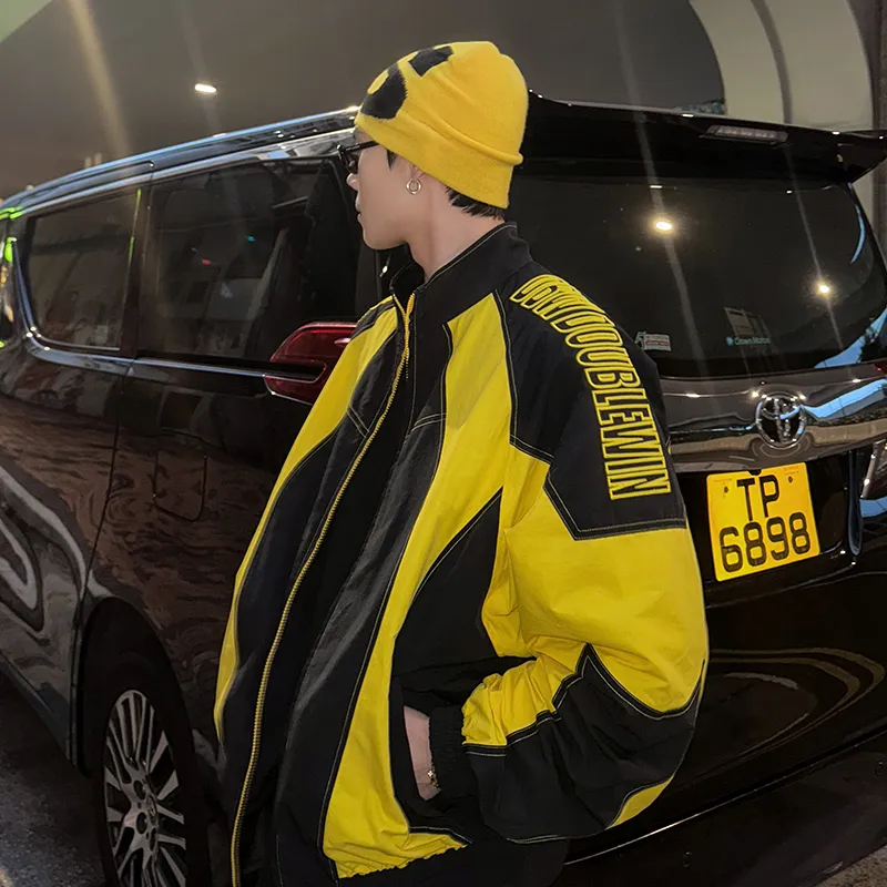 DBW DOUBLEWIN Jackets & Coats Unisex Black Hits Yellow-2