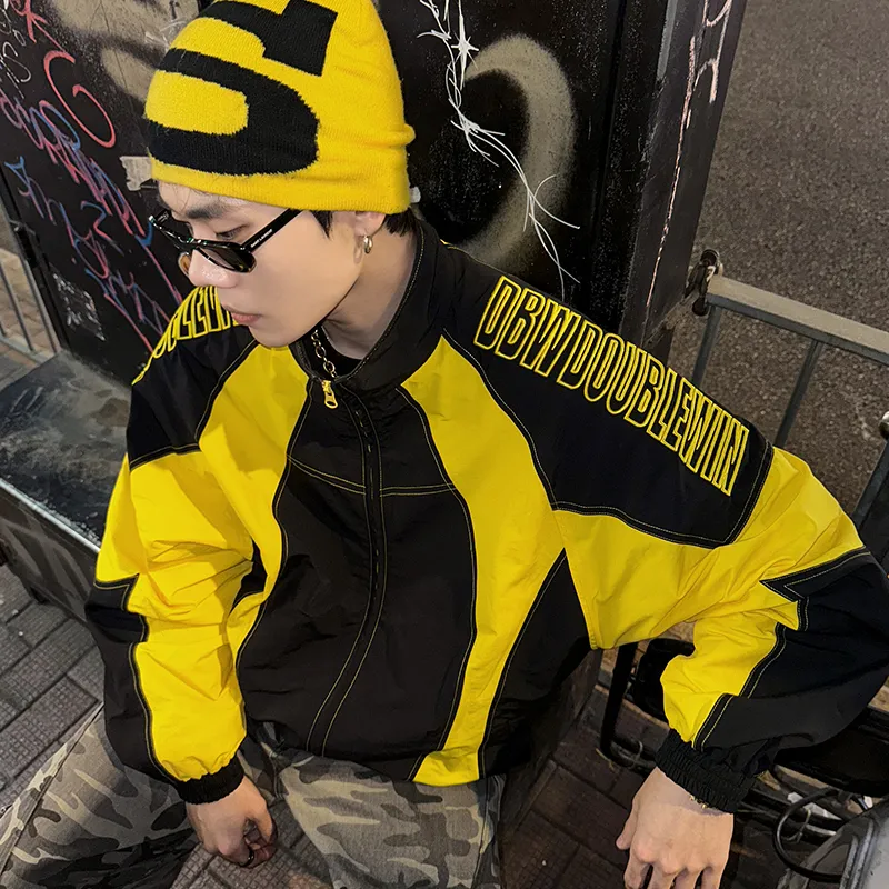 DBW DOUBLEWIN Jackets & Coats Unisex Black Hits Yellow-5
