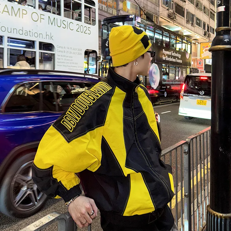 DBW DOUBLEWIN Jackets & Coats Unisex Black Hits Yellow-6