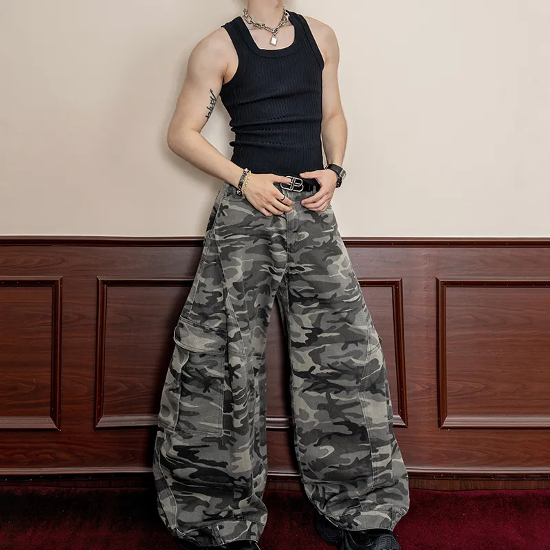 DBW DOUBLEWIN Cargo Pants Unisex Camouflage-2