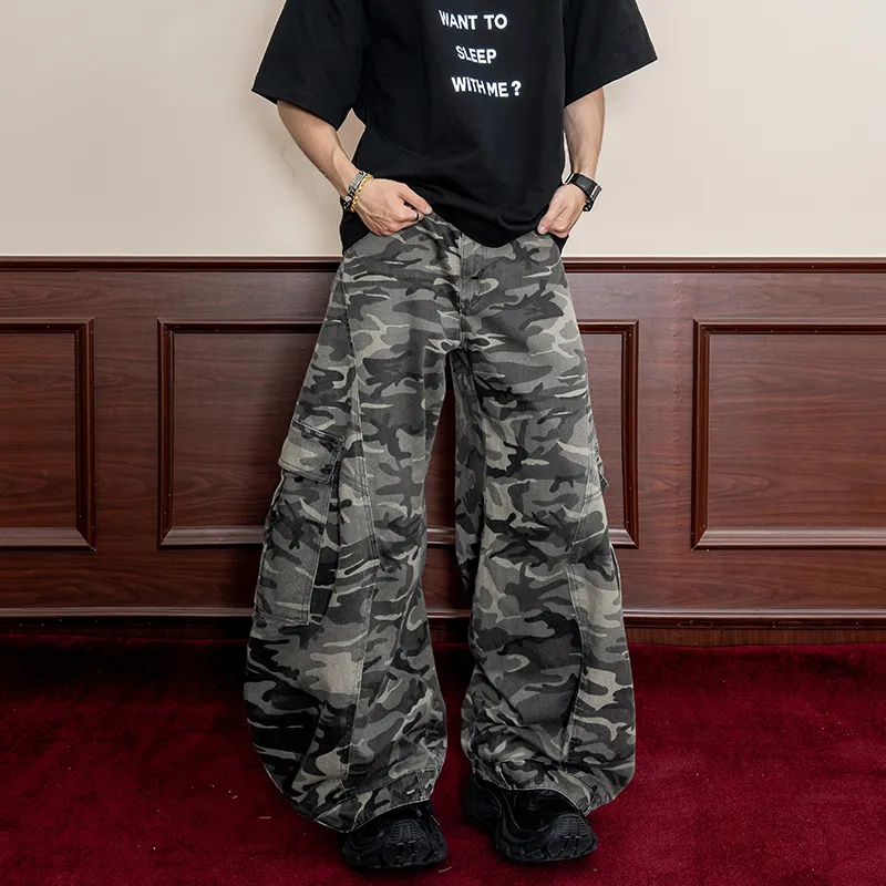 DBW DOUBLEWIN Cargo Pants Unisex Camouflage-5