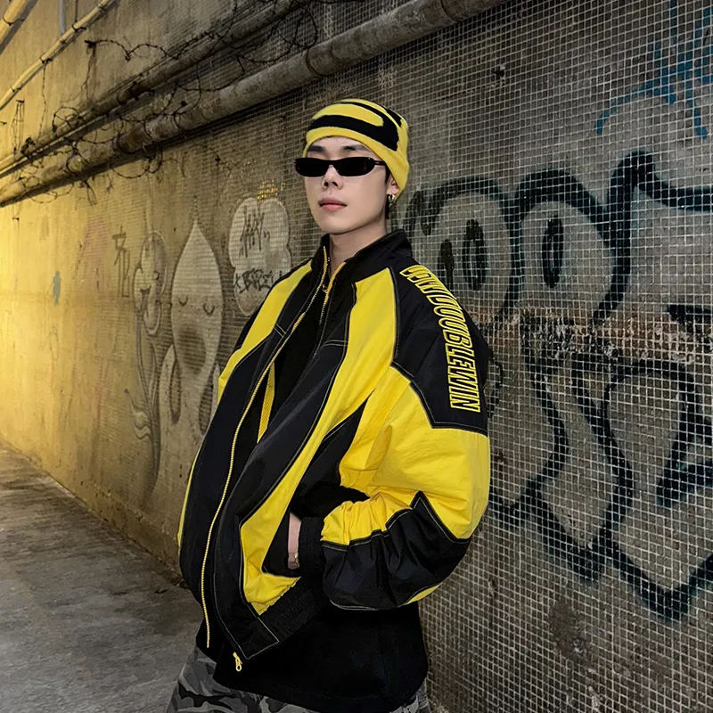 DBW DOUBLEWIN Jackets & Coats Unisex Black Hits Yellow-3