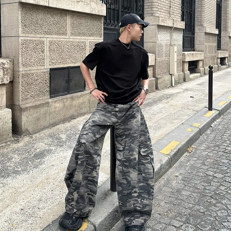 DBW DOUBLEWIN Cargo Pants Unisex Camouflage-6