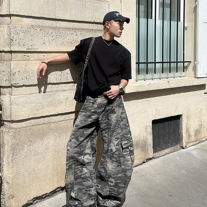 DBW DOUBLEWIN Cargo Pants Unisex Camouflage-3