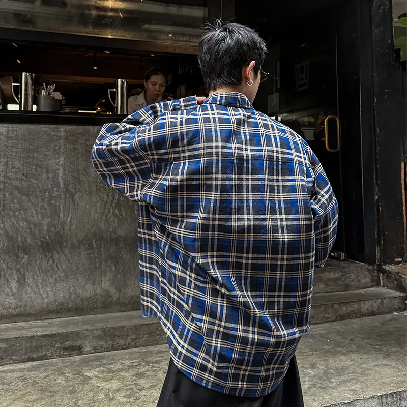 DBW DOUBLEWIN Shirt Unisex Red And Blue Plaid-6