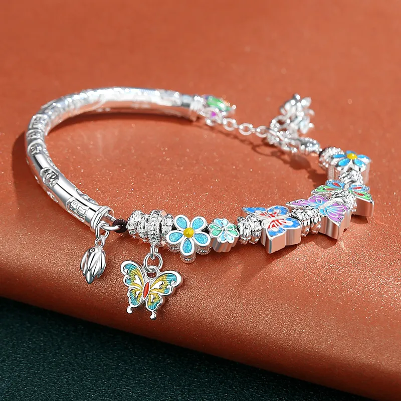 Su Garden S 999 Fine Silver Sterling Silver Bracelets Women's-4