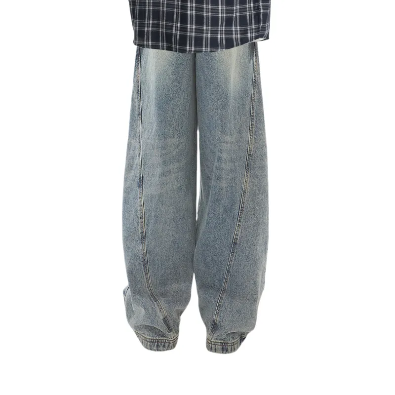 MINEPAIR Jeans Unisex Color Block-5