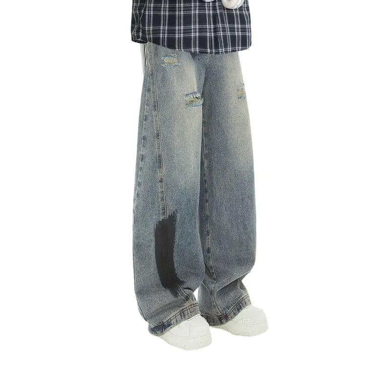 MINEPAIR Jeans Unisex Color Block-3