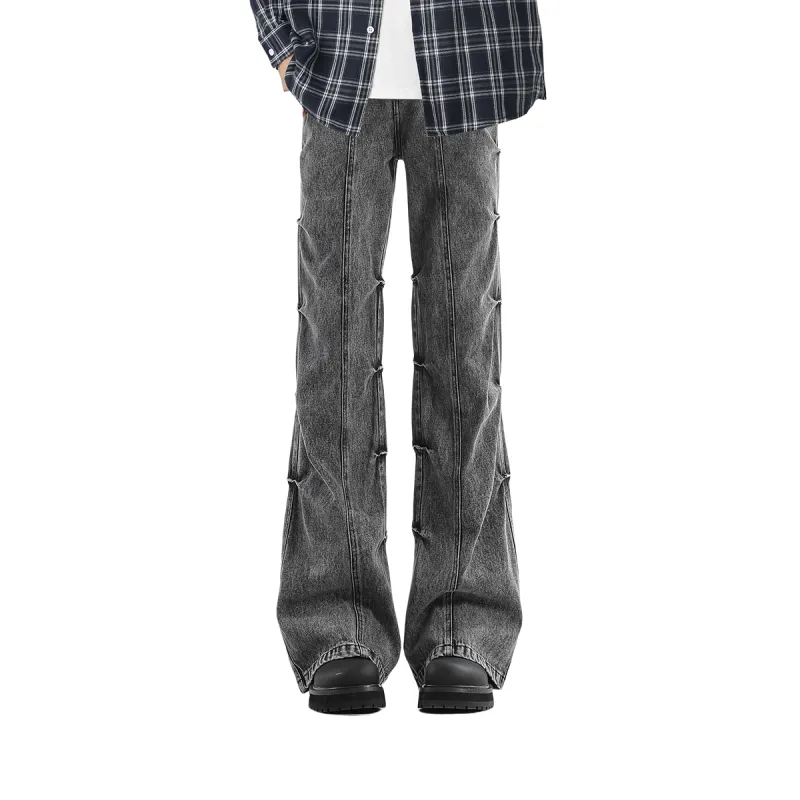 MINEPAIR Jeans Unisex Black Gray-3