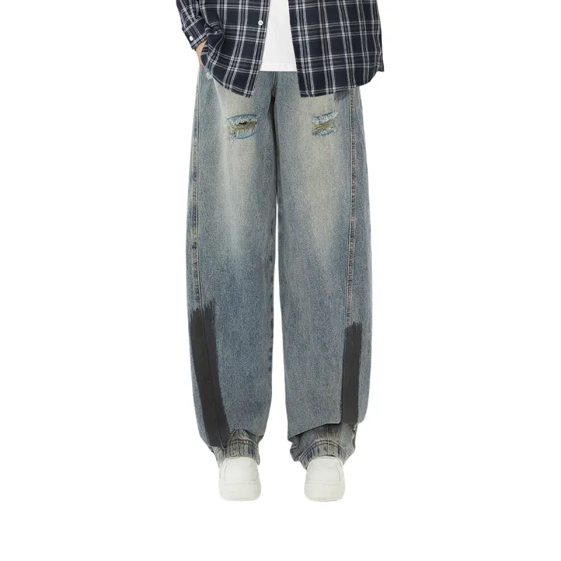MINEPAIR Jeans Unisex Color Block-2