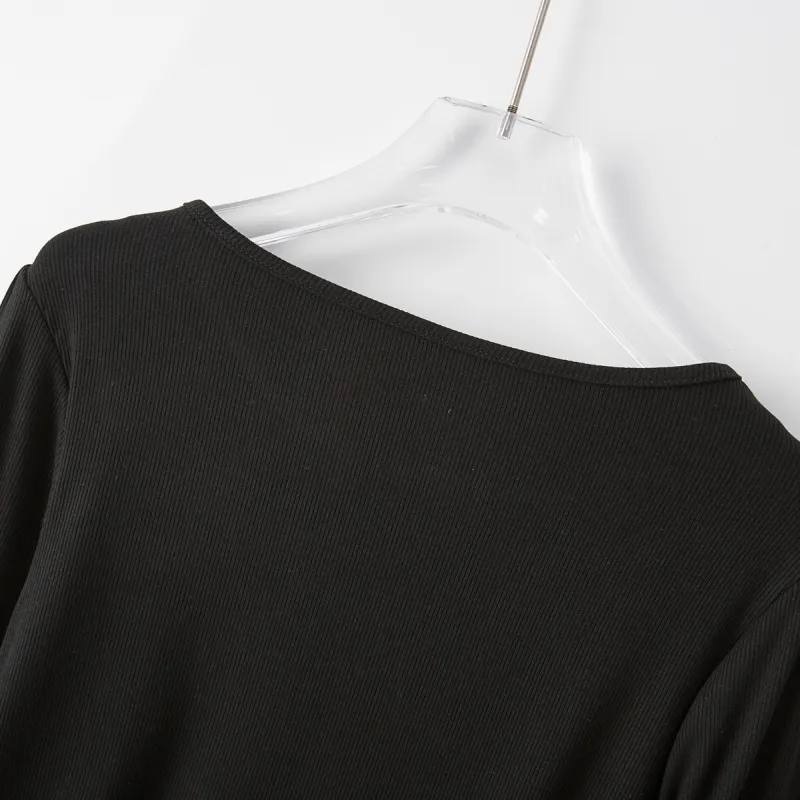 CLUB NEWS T Shirts Women's Black-4