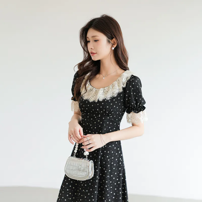 CLUB NEWS Short-Sleeved Dresses Women's Black-3