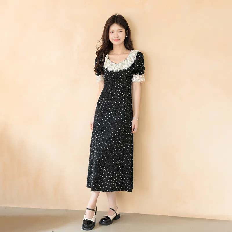 CLUB NEWS Short-Sleeved Dresses Women's Black-5