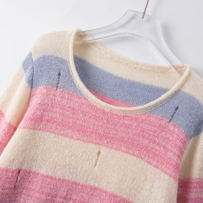 CLUB NEWS Knitwear Women's Multicolor Stripes-2