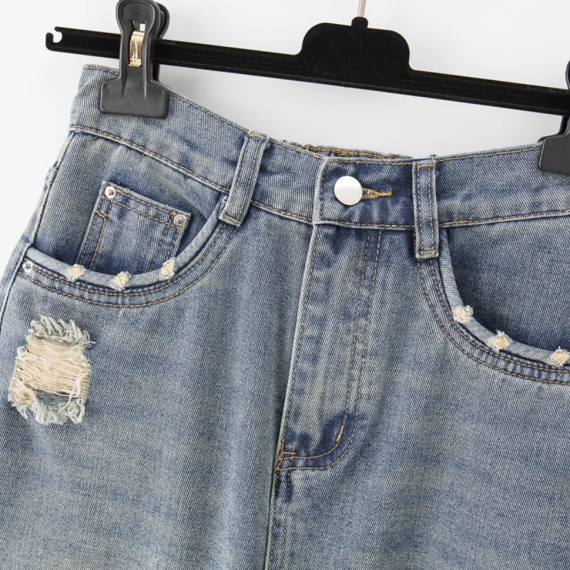CLUB NEWS Denim Short Skirts Women's-4