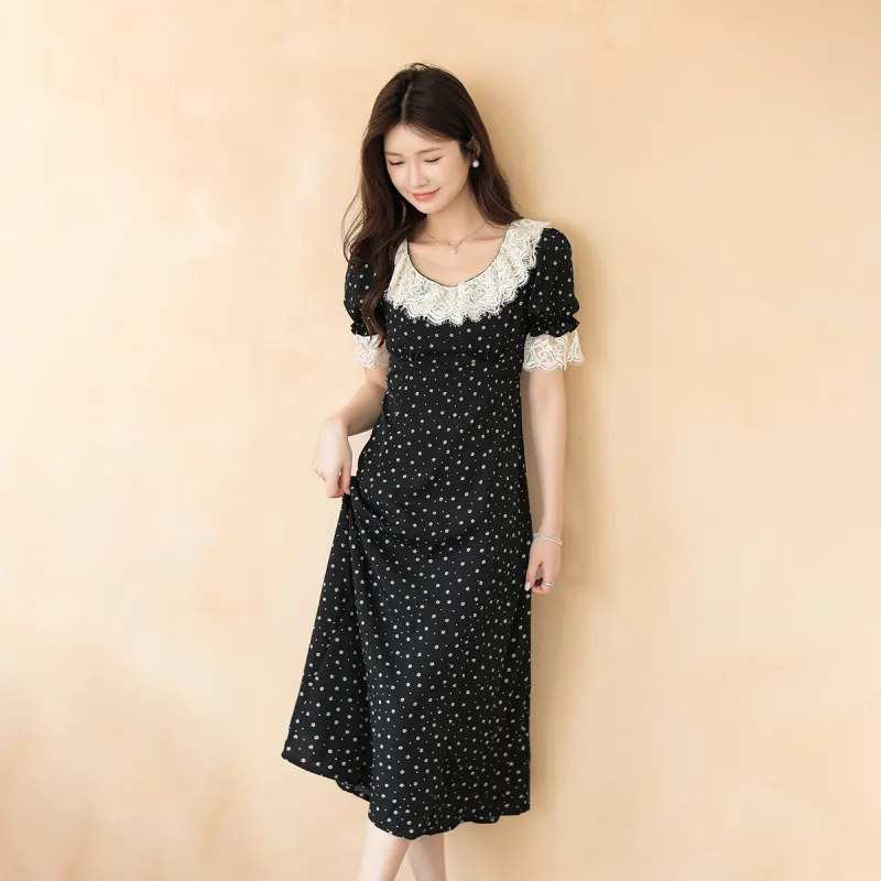 CLUB NEWS Short-Sleeved Dresses Women's Black-6
