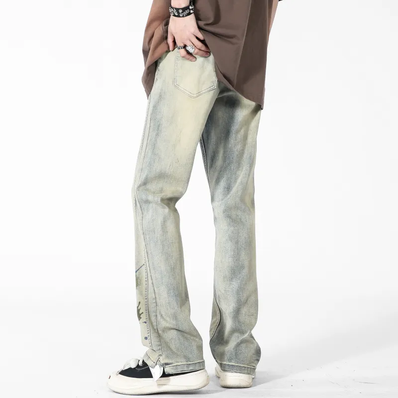 Jaslcs Jeans Unisex Yellow Mud-4