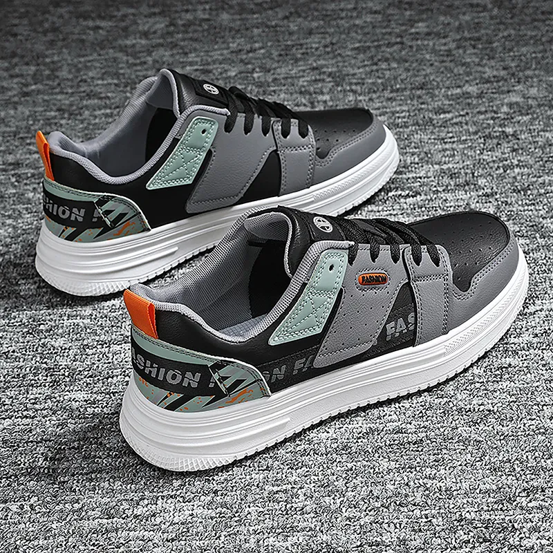 Yi Jiabao Slip Resistant Impact Resistance Wear Resistant Low Top Skateboard Shoes Men's-3